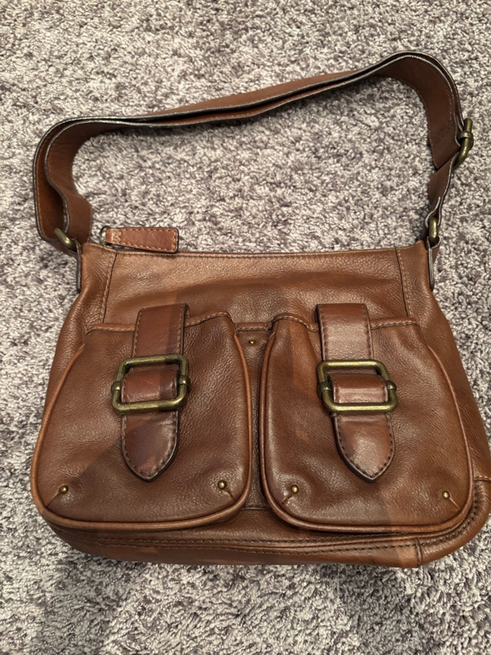 Banana Republic Cognac Brown Leather Shoulder Bag